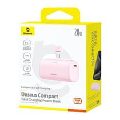 BASEUS Powerbank Baseus Compact USB-C 5000mAh, 20W (roza)