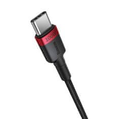 BASEUS Kabel Baseus Cafule USB-C na USB-C 100 W, 2 m, 2 kos (rdeče-črn, sivo-črn)