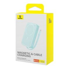 BASEUS Magnetni powerbank Baseus Magnetic Mini 10000mAh, USB-C 30W MagSafe (modri)