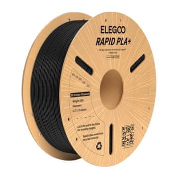 Elegoo Filament Rapid PLA+ ELEGOO (črn)