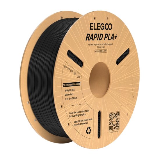 Elegoo Filament Rapid PLA+ ELEGOO (črn)