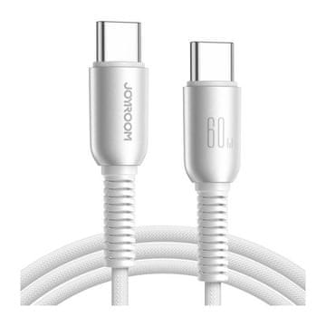 Joyroom USB-C kabel - USB-C Joyroom S-A51 60 W 1,2 m siv