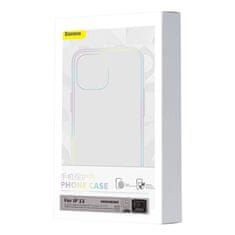 BASEUS Baseus Magnetic Crystal Clear zaščitni etui za iPhone 13 (prozoren) + kaljeno steklo + čistilni komplet