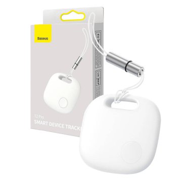 BASEUS Bluetooth lokator Baseus T2 Pro z vrvico (bela)