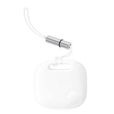 BASEUS Bluetooth lokator Baseus T2 Pro z vrvico (bela)