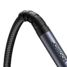 Joyroom Podaljšek kabla AUX Joyroom SY-A09 mini jack 3,5 mm ženski na mini jack 3,5 mm moški, oplet, 1,2 m (črn)
