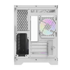 darkFlash Računalniški ohišje Darflash FT350 + 5 ventilatorjev aRGB (bela)
