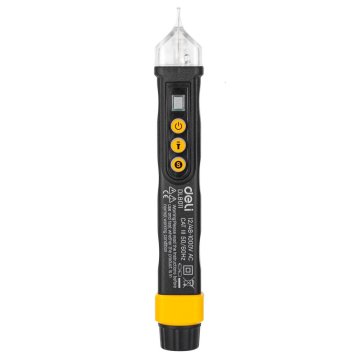Deli Tools Brezdotični tester napetosti Deli Tools EDL8011, 12/48-1000 V AC (črn)