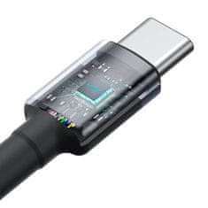 BASEUS Kabel Baseus Cafule USB-C na USB-C 100 W, 1 m, 2 kos (rdeče-črn, sivo-črn)
