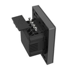 Sonoff Inteligentni stenski stikalo WiFi SONOFF M5-3C-80 (3-kanalni, za okvir, grafitni)