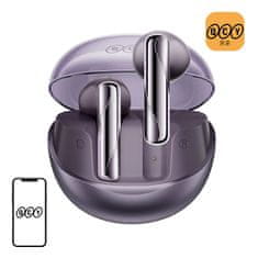 QCY Slušalke TWS QCY AilyBuds Clear T32 (vijolične)