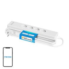 Meross Inteligentna WiFi napajalska letev Meross MSS425FHK(EU), 4 vtičnice + 4x USB (HomeKit)