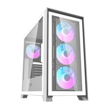 darkFlash Računalniški ohišje Darkflash DRX90 Glass (belo)