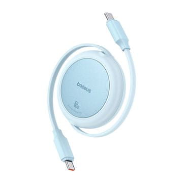 BASEUS USB kabel Baseus Free2Pull Mini USB-C na USB-C 60 W, 1 m (modri)