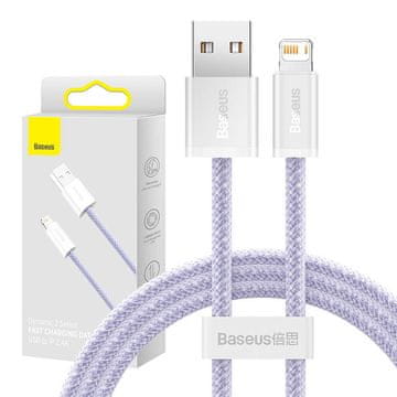 BASEUS USB kabel za Lightning Baseus Dynamic 2, 2,4 A, 1 m (vijoličen)