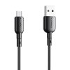 Vipfan USB kabel za Micro USB VFAN Colorful X11, 3A, 1 m (črn)