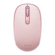 BASEUS Brezžična miška Baseus F01B Tri-Mode 2.4G BT5.0 1600DPI (roza)