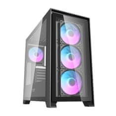 darkFlash Računalniška ohišje Darkflash DRX90 glass (črna)