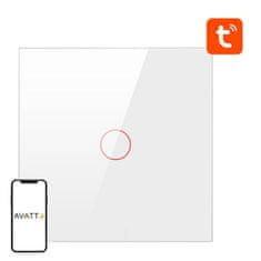 Avatto Dotikni stikalo za luči ZigBee Avatto ZTS02-EU-W1 enojno TUYA (belo)