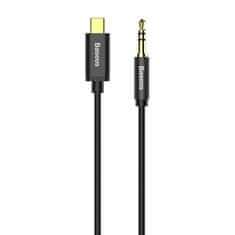 BASEUS USB-C avdio kabel za mini jack 3,5 mm Baseus Yiven 1,2 m (črn)