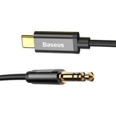 BASEUS USB-C avdio kabel za mini jack 3,5 mm Baseus Yiven 1,2 m (črn)