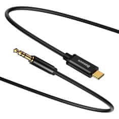 BASEUS USB-C avdio kabel za mini jack 3,5 mm Baseus Yiven 1,2 m (črn)