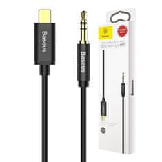 BASEUS USB-C avdio kabel za mini jack 3,5 mm Baseus Yiven 1,2 m (črn)