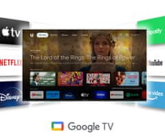 Thomson 150 Go Cast multimedijski predvajalnik, 4K, GoogleTV, WiFi, BT, Chromecast, daljinec, bel