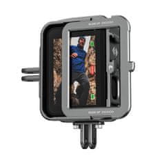 TELESIN Aluminijski zaščitni okvir Telesin za GoPro Hero 12 / 11 / 10 / 9 z navpičnim držalom
