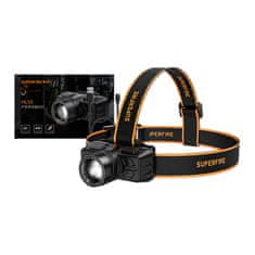 Superfire Čelna svetilka Superfire HL50, 150 lm, USB