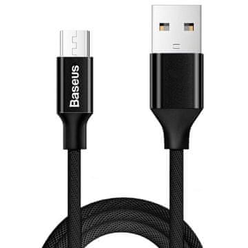 1 to 3 Baseus Yiven Usb Na Mikro Usb Kabel 1,5 M 2 A - Črn
