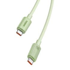 BASEUS Baseus USB-C na USB-C hitri polnilni kabel Habitat Series 100 W, 1 m (zelen)