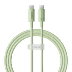 BASEUS Baseus USB-C na USB-C hitri polnilni kabel Habitat Series 100 W, 1 m (zelen)