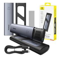 BASEUS Ohišje za SSD disk Baseus FlyJoy (sivo)