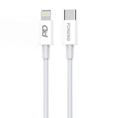 Foneng USB-C kabel za Lightning Foneng X31, 20 W, 1 m (bel)