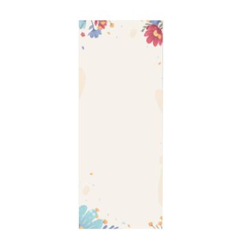 Niimbot Termalne nalepke Niimbot T 12x30 mm, 210 kosov, cvetlični dizajn