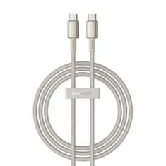 BASEUS USB-C kabel za USB-C Baseus Tungsten Gold, 100 W, 1 m (zlata)