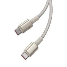 BASEUS USB-C kabel za USB-C Baseus Tungsten Gold, 100 W, 1 m (zlata)
