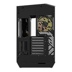 darkFlash Računalniški ohišje Darkflash DY470 (črno) + 4 ventilatorji + nosilec GPU