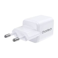 Choetech Mrežni polnilnik Choetech PD30W Dual Ports 1C1A (bel)
