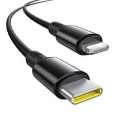 BASEUS Avtomobilski polnilnik 60 W Baseus USB-C + kabel Lightning (črn)