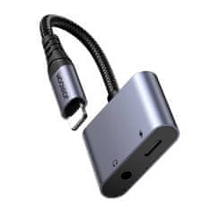 Joyroom 2v1 avdio adapter Joyroom SY-L02 lightning za 2x lightning (črn)