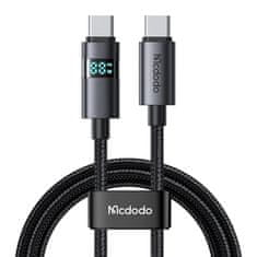 Mcdodo USB-C na USB-C kabel Mcdodo CA-5610, 100 W, LED zaslon, 1,2 m