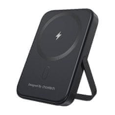 Choetech Magnetni powerbank Choetech B742 5000 mAh 20 W PD s stojalom (črn)