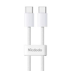 Mcdodo USB-C kabel za USB-C Mcdodo CA-5690, 60 W, 1 m (bel)