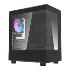 darkFlash Računalniška ohišje Darkflash DB330M + 3 ventilatorji aRGB (črna)