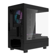 darkFlash Računalniška ohišje Darkflash DB330M + 3 ventilatorji aRGB (črna)