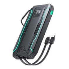 Joyroom Powerbank Joyroom JR-L017 10000mAh, 22,5W, z kabel Lightning + USB-C (črn)