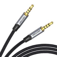 Vention Avdio kabel TRRS 3,5 mm mini jack Vention BAQHF 1 m siv