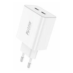Foneng Mrežni polnilnik Foneng EU50, PD 35 W, 2x USB-C (bel)